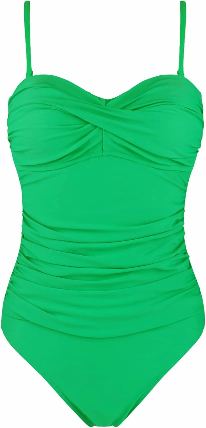 RELLECIGA Women's Strapless One Piece Swimsuit