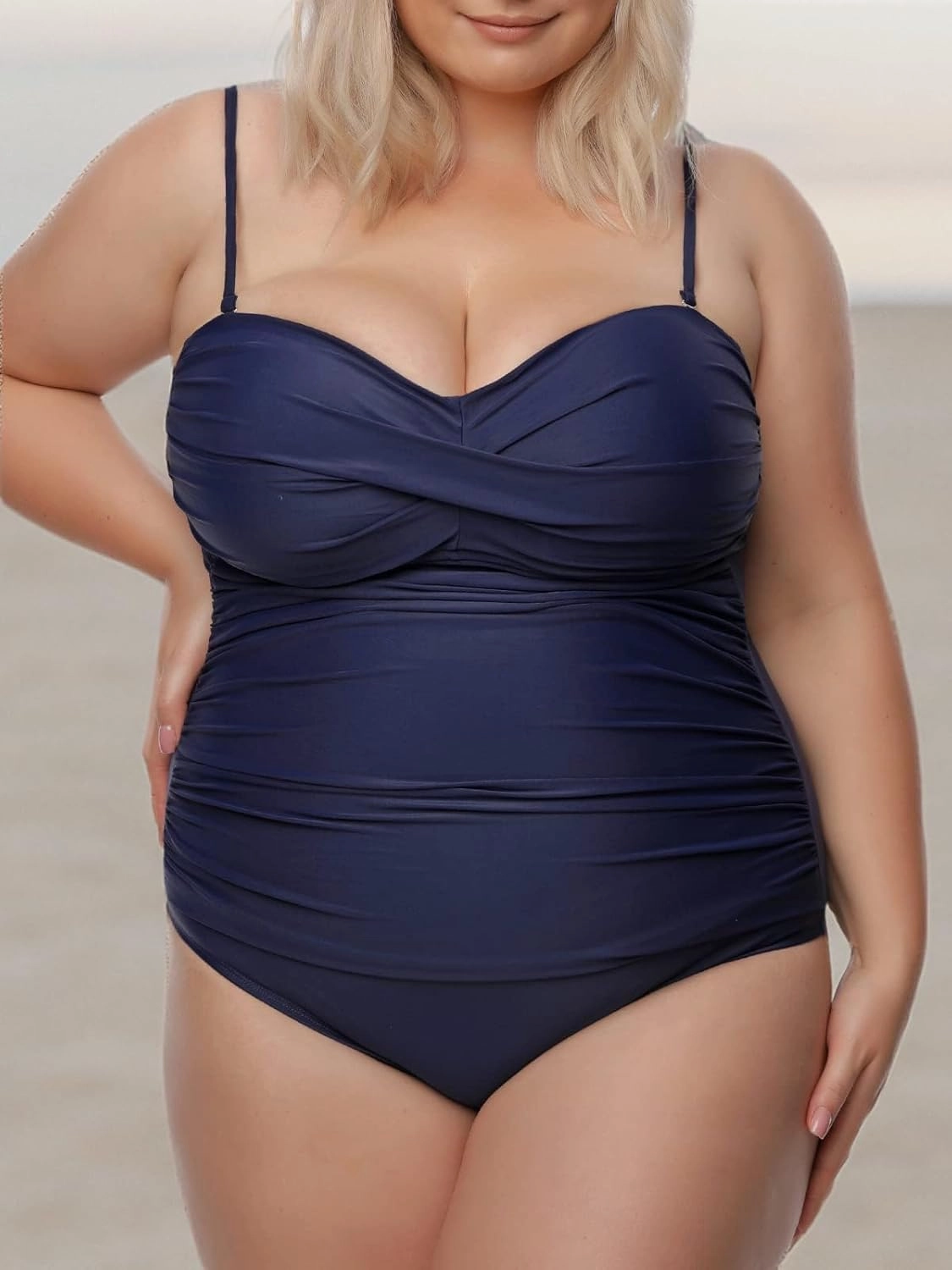 RELLECIGA Women's Strapless One Piece Swimsuit