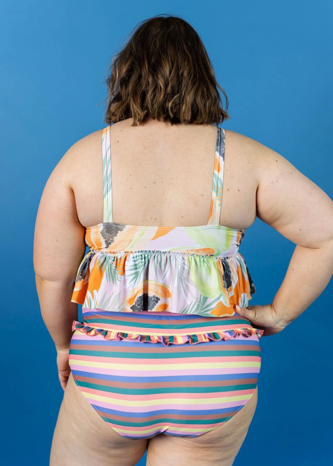 Retro Stripe | Mid-Ruffle Bottoms