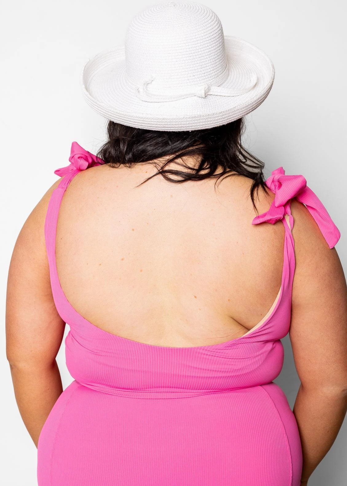Ribbed Azalea Pink | Knot Top