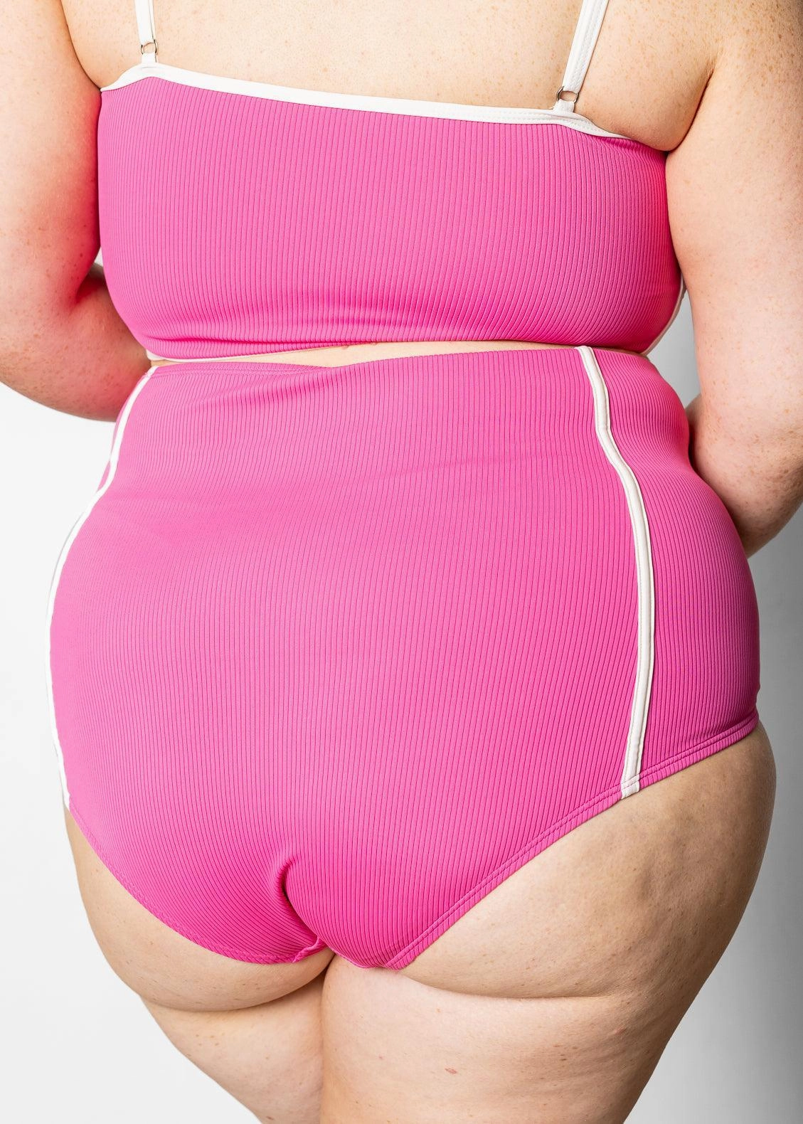 Ribbed Azalea Pink | Lined Up Bottoms