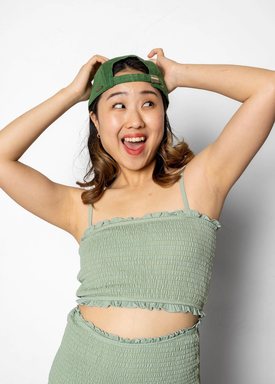 Ribbed Sage | Bandeau Top