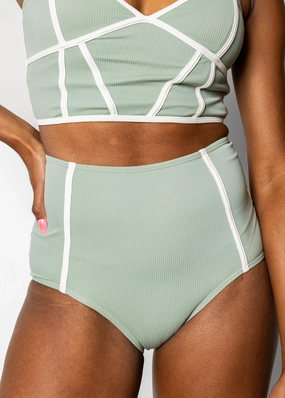 Ribbed Sage | Lined Up Bottoms