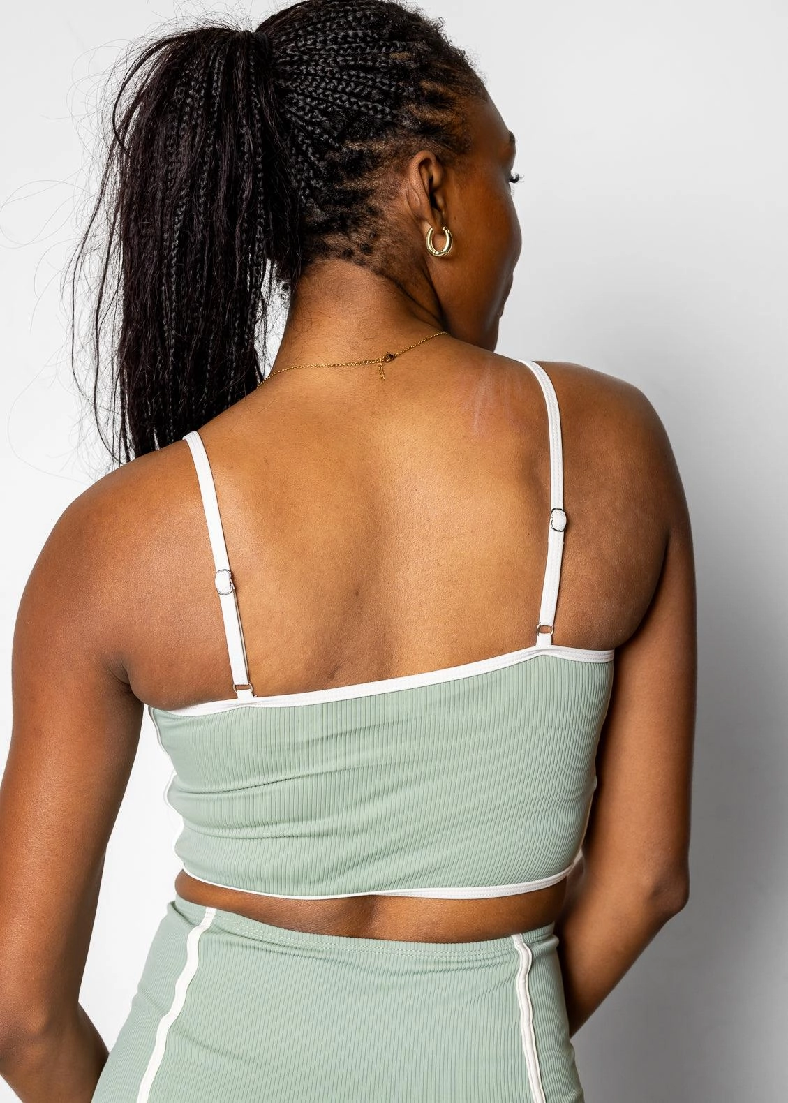 Ribbed Sage | Lined Up Top