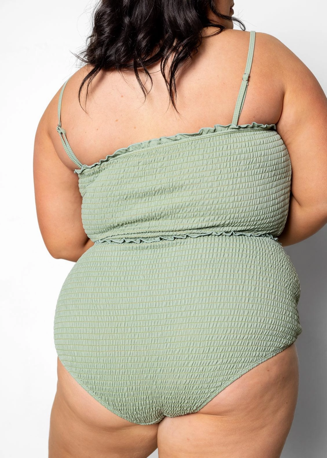 Ribbed Sage | Smocked Bottoms