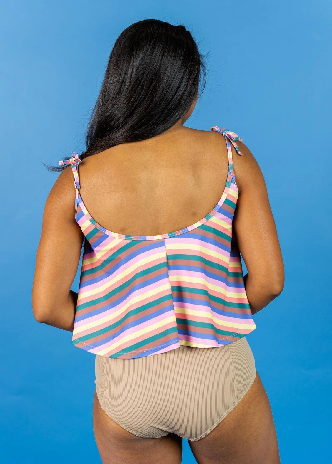 Ribbed Sand Brown | High-Waisted Bottoms