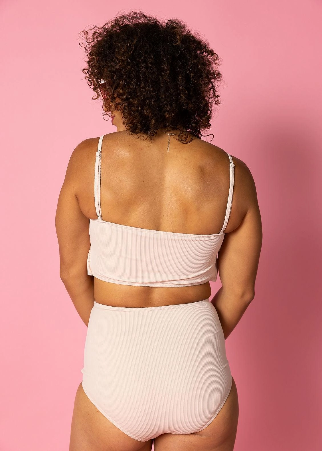 Ribbed Whipped Peach | Ruched Bottoms 2.0