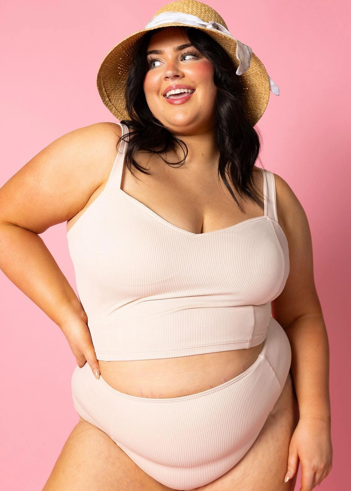 Ribbed Whipped Peach | Up High Bottoms