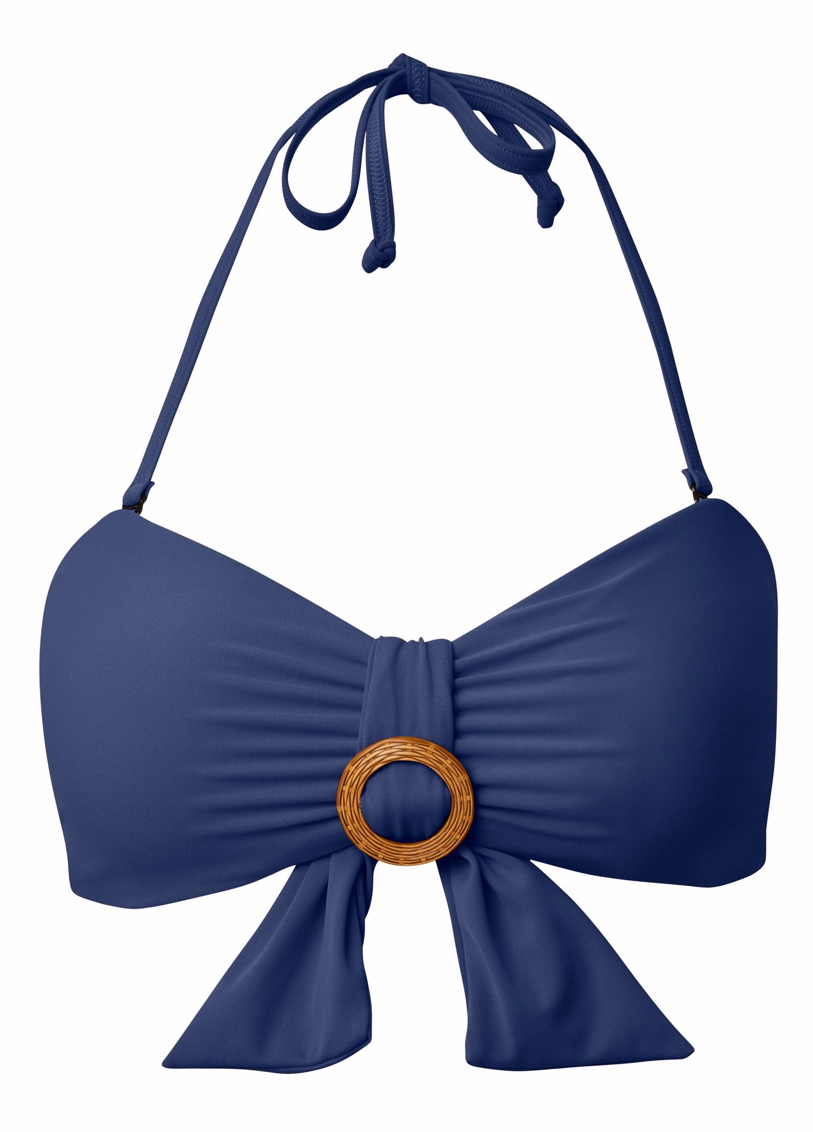 Ring Front Bandeau Top - Ultramarine Blue