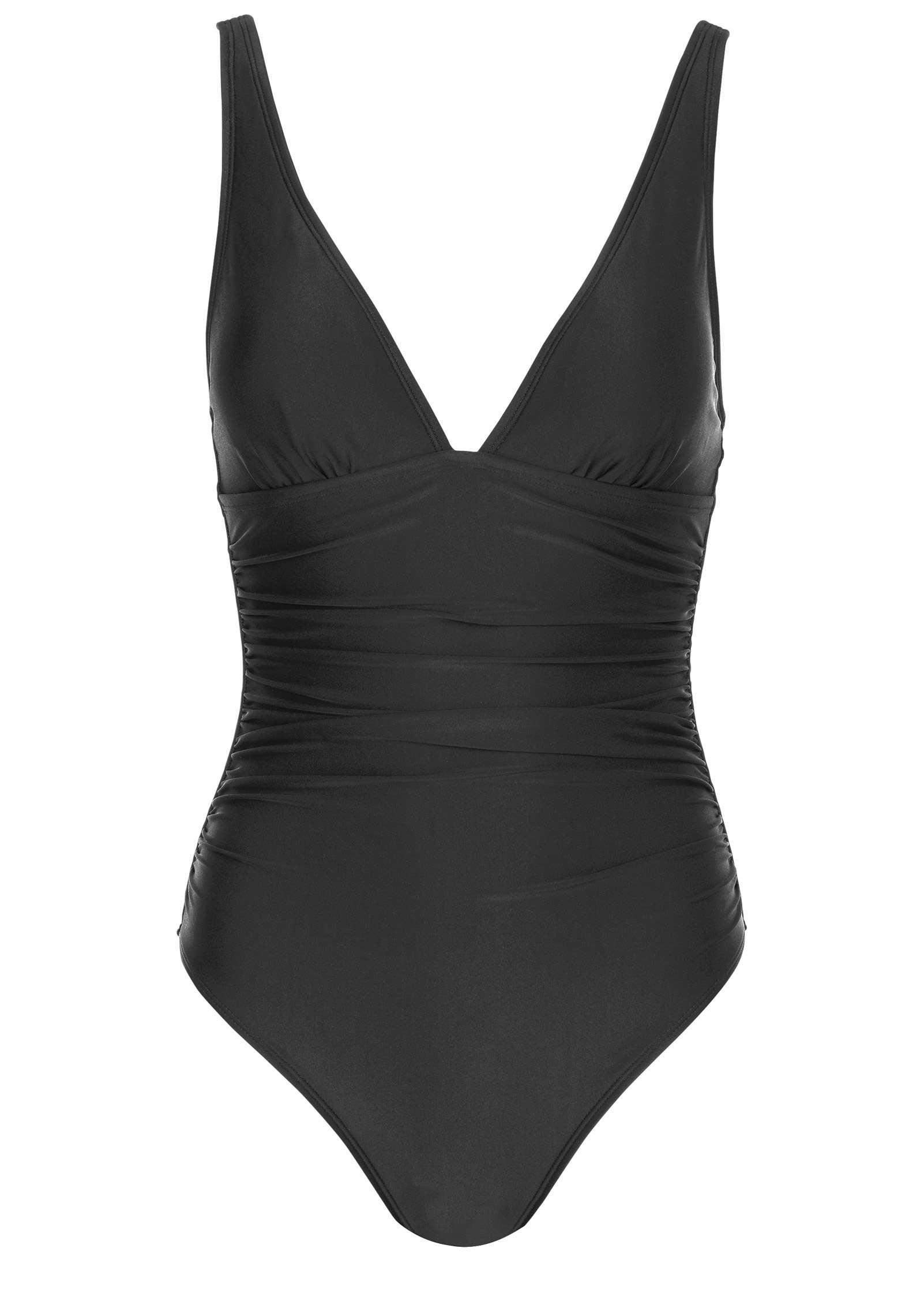 Riviera Ruched One-Piece - Black