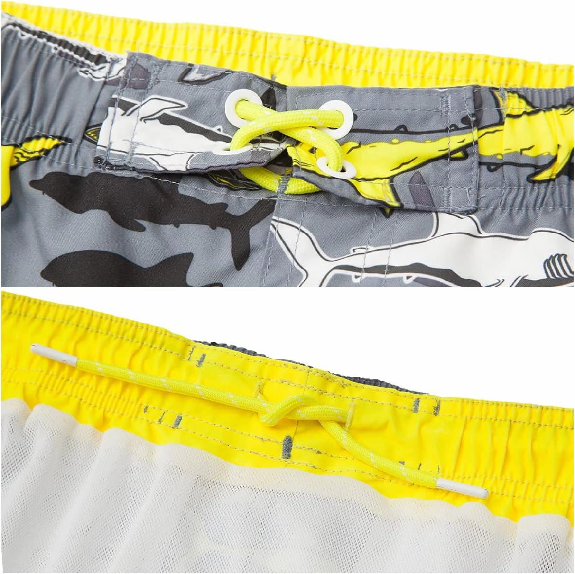 Rokka&Rolla Boys' Swim Trunks UPF 50  Quick Dry Bathing Suit Swimwear Beach Shorts with Mesh Lining