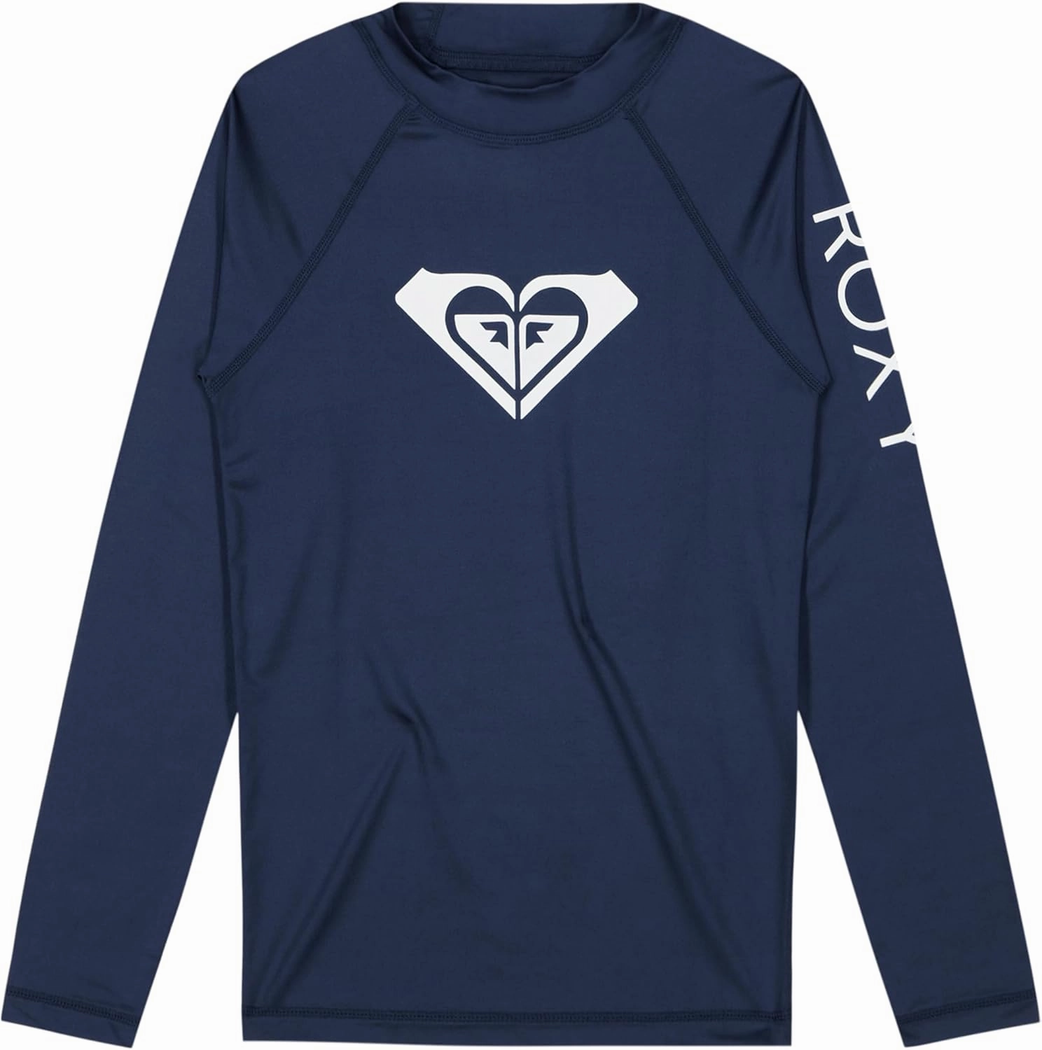 Roxy Girls' Long Sleeve Whole Hearted Rashguard Shirt, UPF 50  Sun Protection, Quick Dry