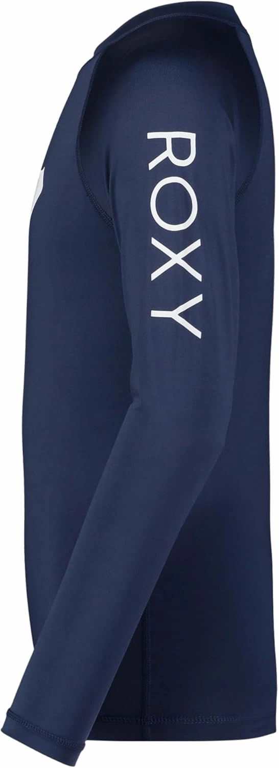 Roxy Girls' Long Sleeve Whole Hearted Rashguard Shirt, UPF 50  Sun Protection, Quick Dry