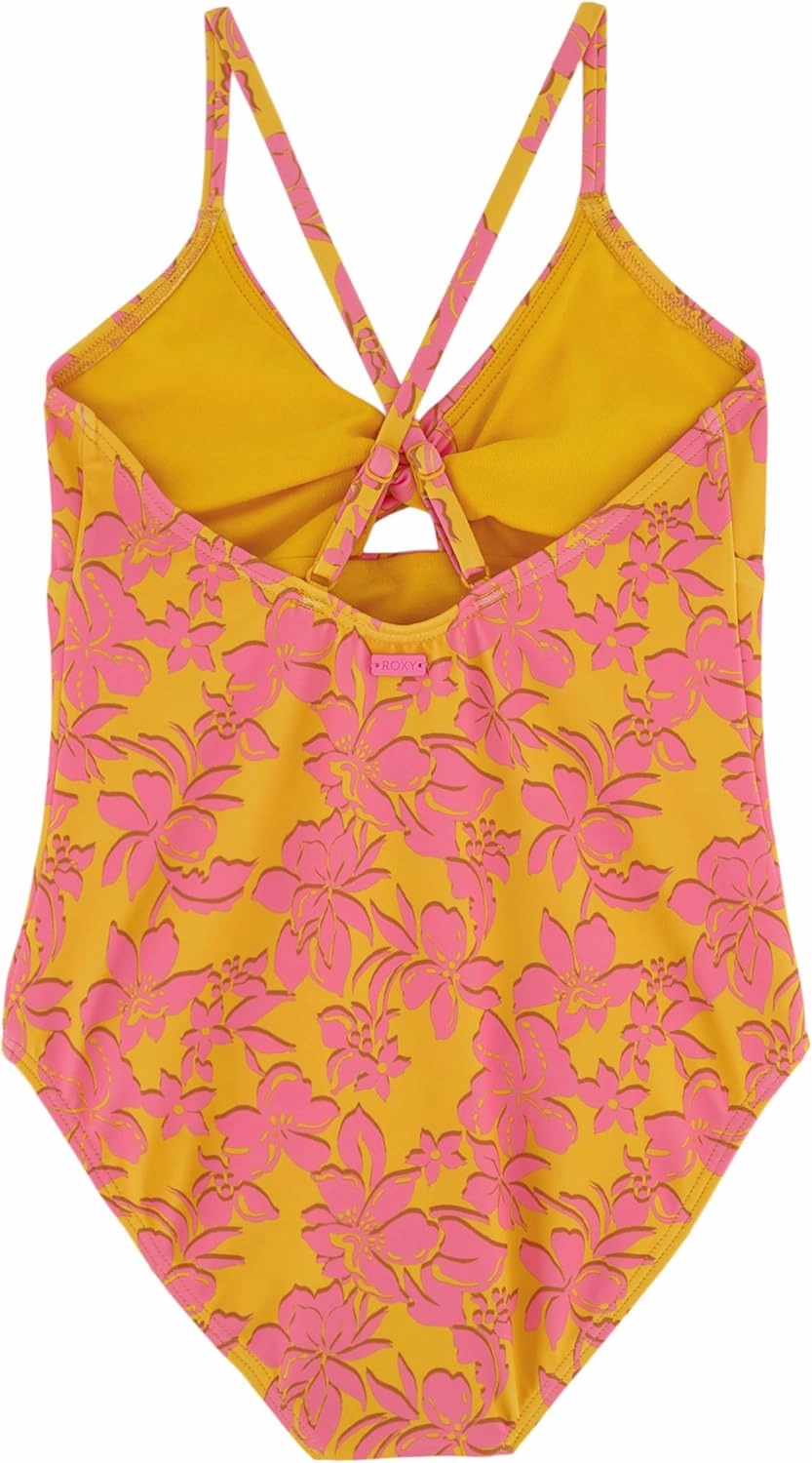 Roxy Girls' One-Piece Swimsuit with UPF 50  Sun Protection, Quick Drying Bathing Suit