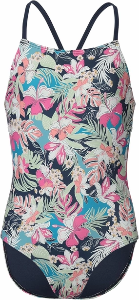 Roxy Girls' One-Piece Swimsuit with UPF 50  Sun Protection, Quick Drying Bathing Suit