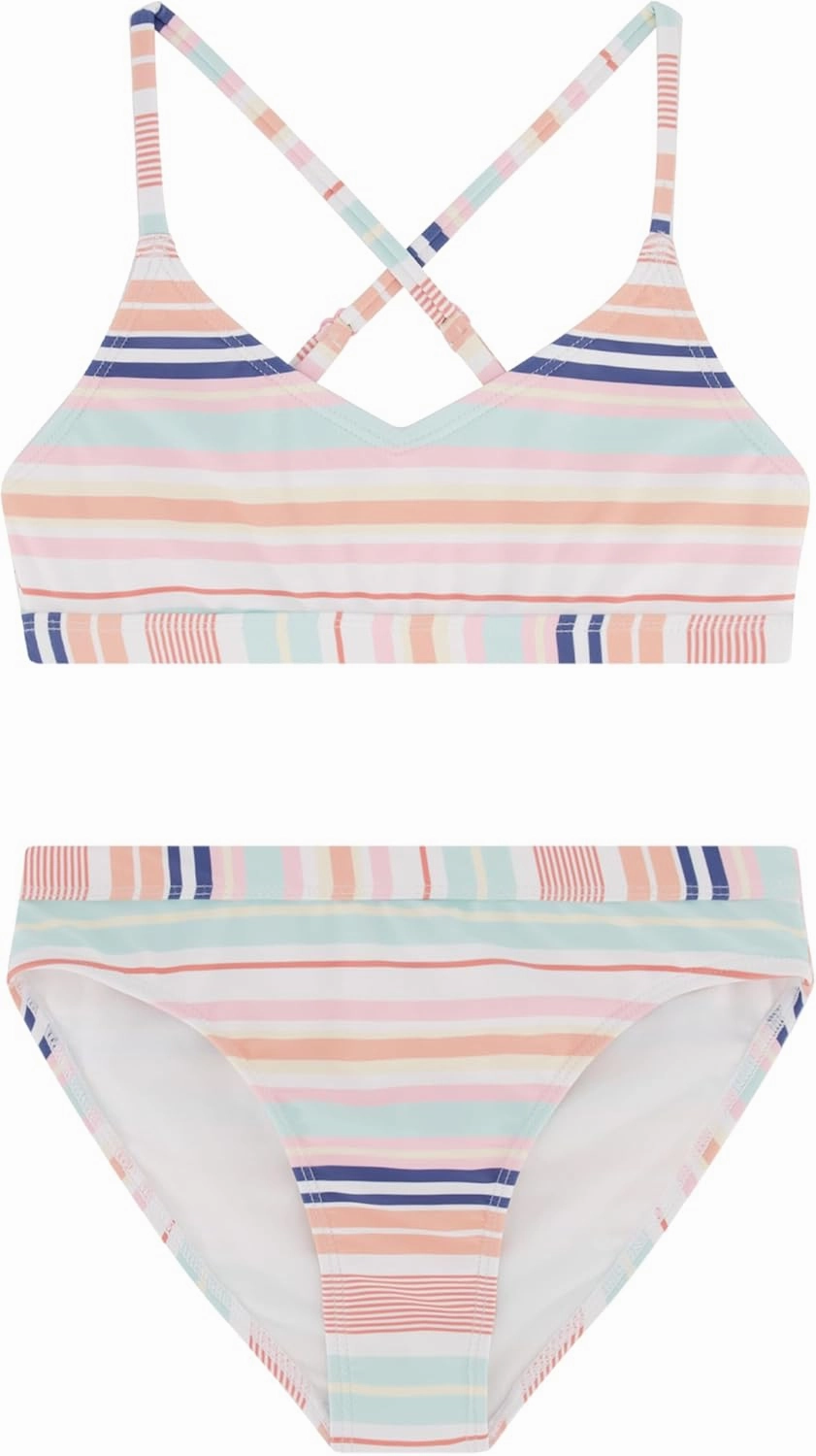 Roxy Girls' Two-Piece Bikini Swimsuit Set, UPF 50  Sun Protection, Quick-Dry Bathing Suit
