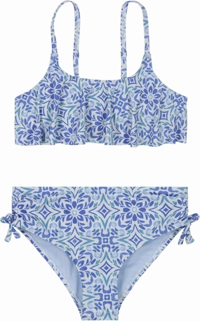 Roxy Girls' Two-Piece Bikini Swimsuit Set, UPF 50  Sun Protection, Quick-Dry Bathing Suit