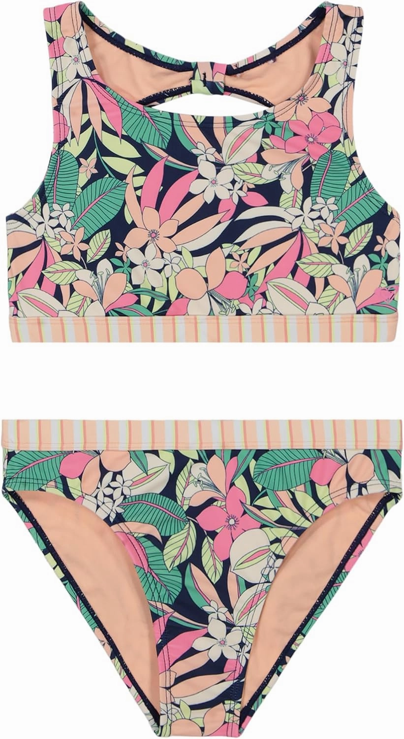 Roxy Girls' Two-Piece Bikini Swimsuit Set, UPF 50  Sun Protection, Quick-Dry Bathing Suit