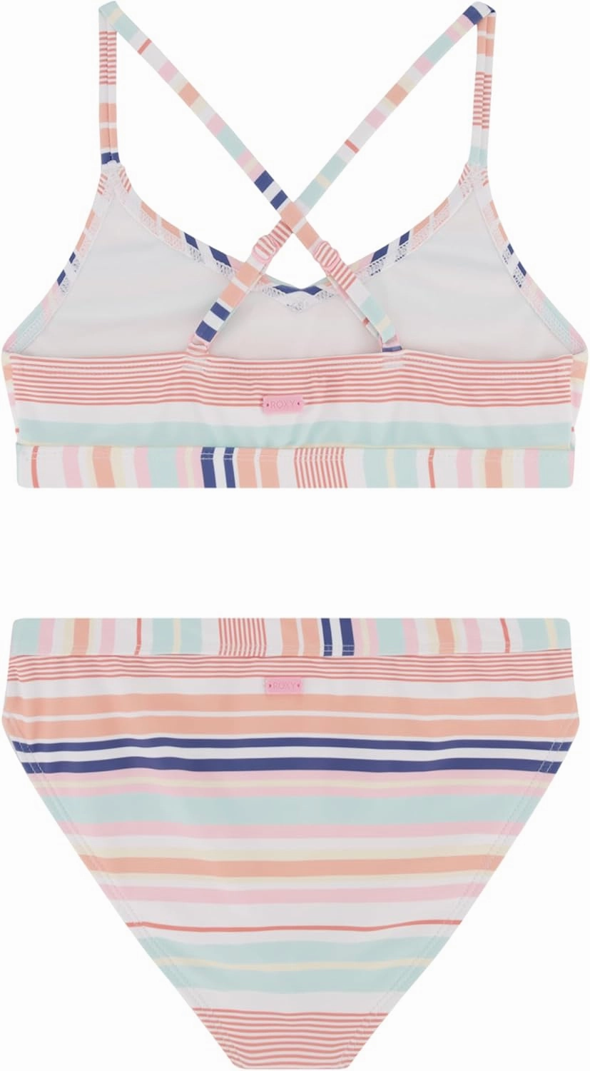 Roxy Girls' Two-Piece Bikini Swimsuit Set, UPF 50  Sun Protection, Quick-Dry Bathing Suit