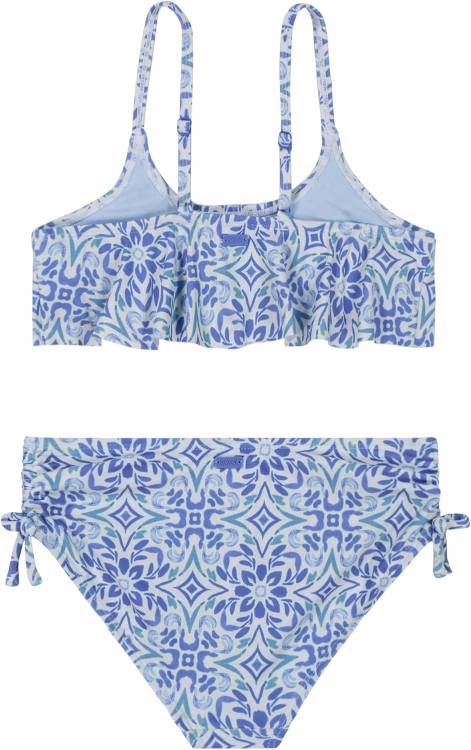 Roxy Girls' Two-Piece Bikini Swimsuit Set, UPF 50  Sun Protection, Quick-Dry Bathing Suit