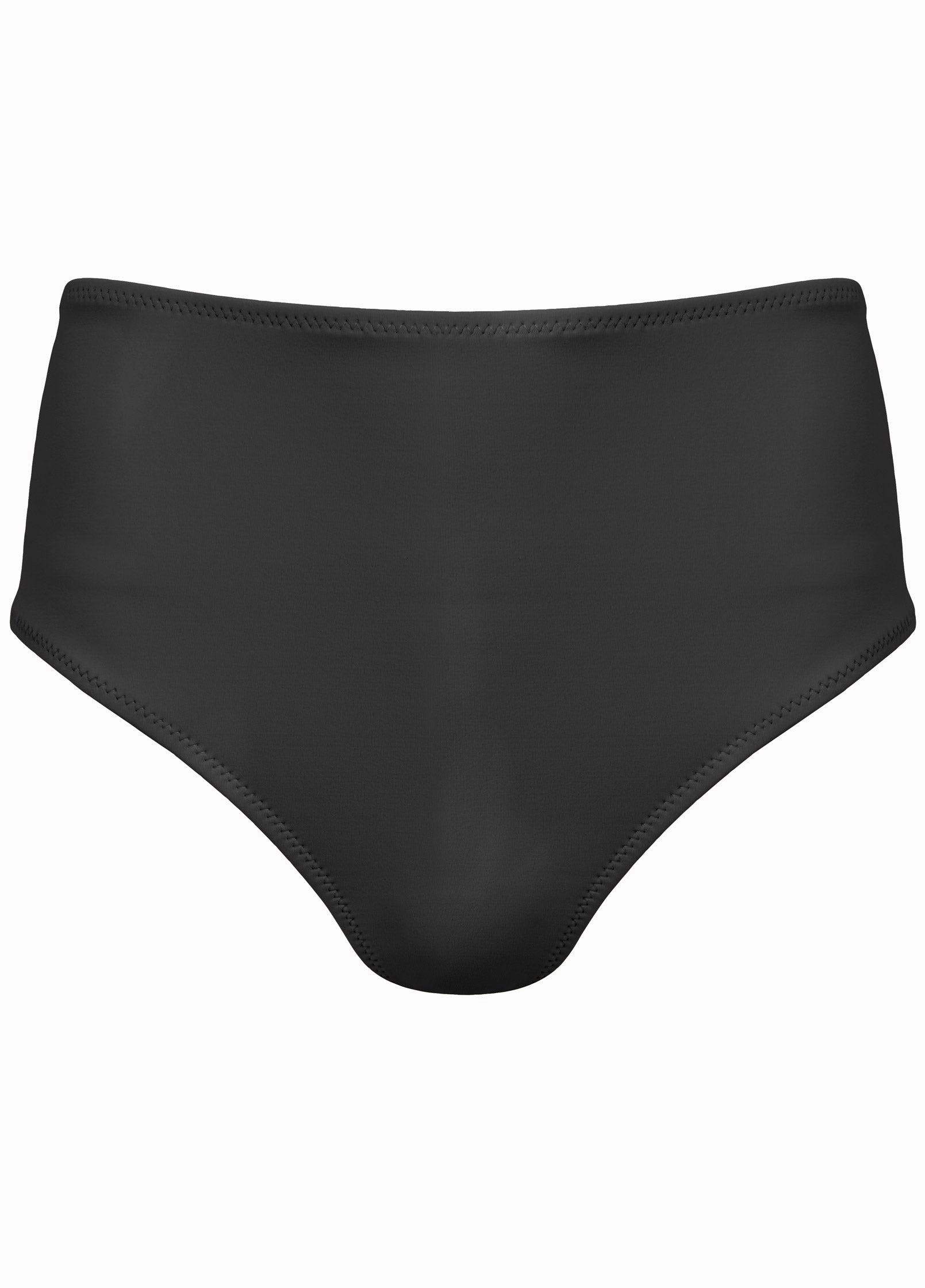 Ruffle Mid-Rise Bottom - Black Beauty