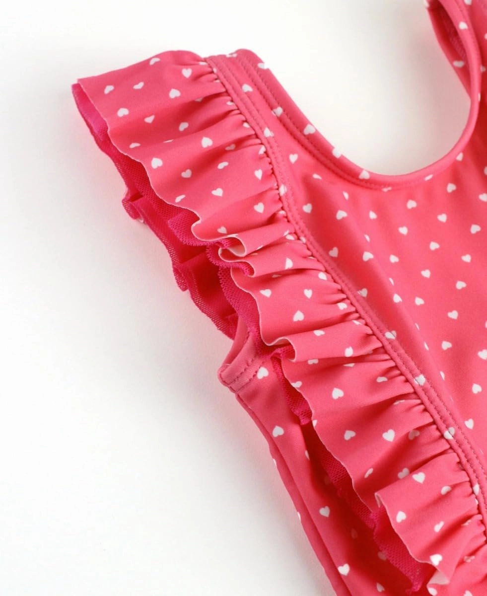 RuffleButts? Baby/Toddler Girls Ruffle Strap One Piece Swimsuit w/UPF 50  Sun Protection