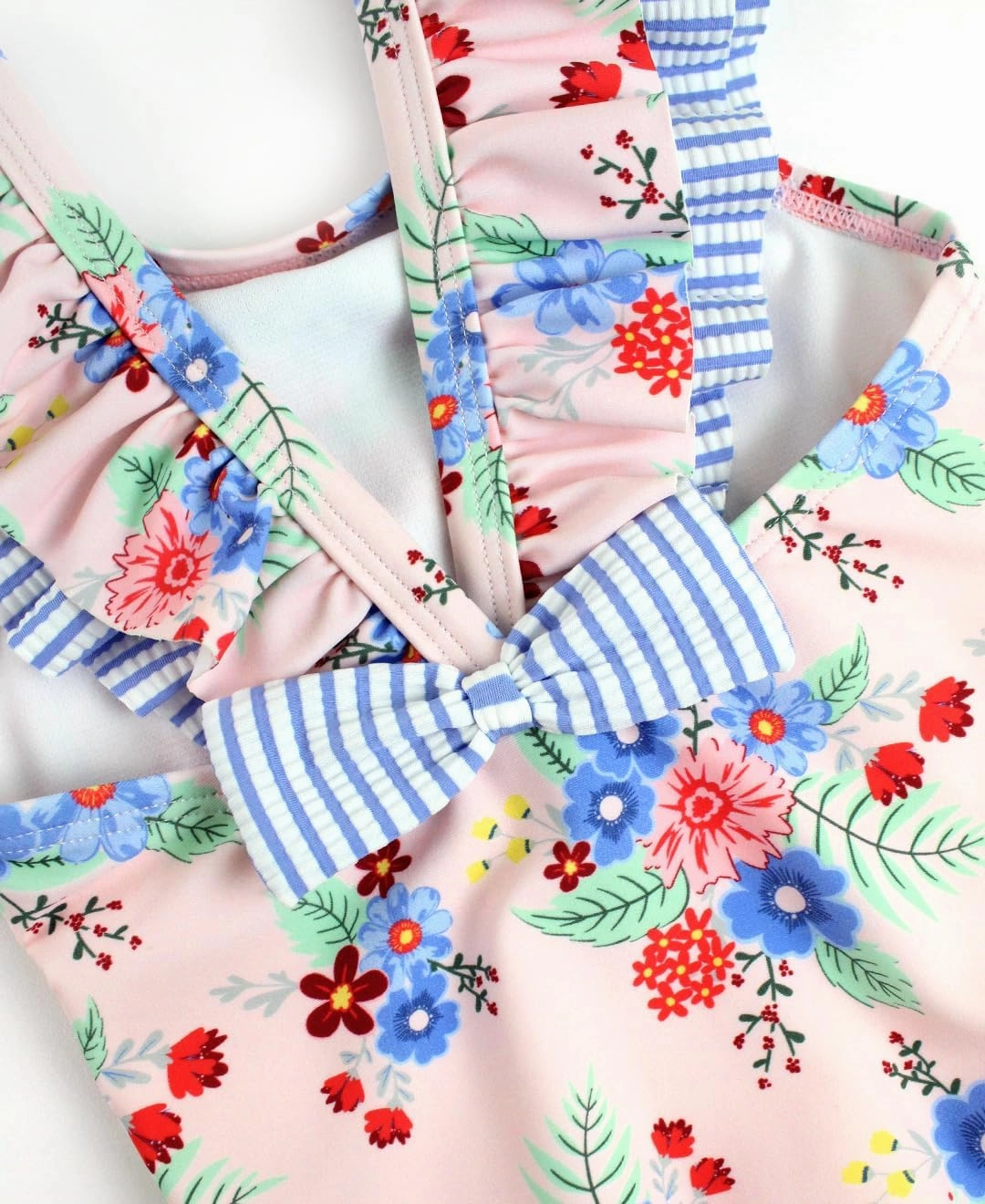 RuffleButts? Baby/Toddler Girls Ruffle Strap One Piece Swimsuit w/UPF 50  Sun Protection