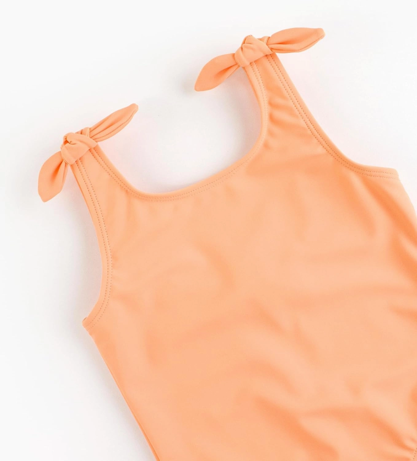 RuffleButts Girls UPF50  Sun Protection Tie Shoulder/Cross Back One Piece Swimsuit