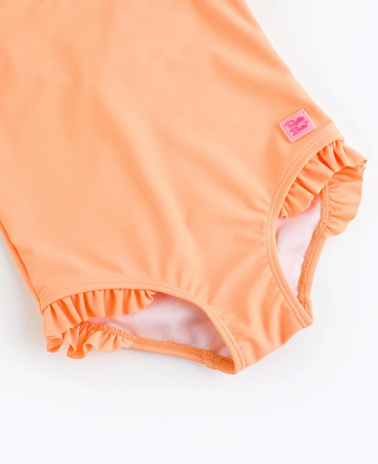 RuffleButts Girls UPF50  Sun Protection Tie Shoulder/Cross Back One Piece Swimsuit