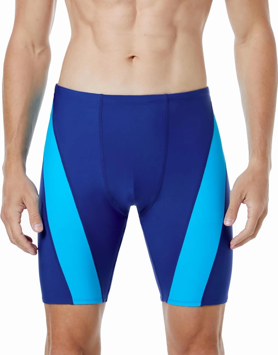Runhit Men's Swim Jammers Competitive Swim Racing Team Swimsuit Quick Dry Athletic Swimming Shorts UPF 50 