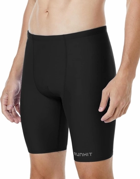 Runhit Men's Swim Jammers Competitive Swim Racing Team Swimsuit Quick Dry Athletic Swimming Shorts UPF 50 