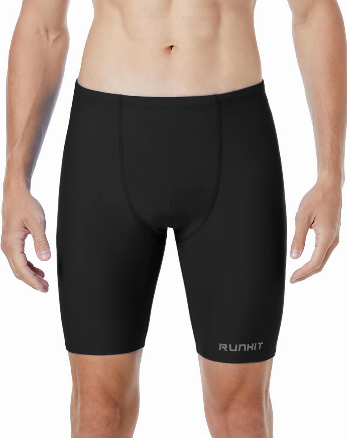 Runhit Men's Swim Jammers Competitive Swim Racing Team Swimsuit Quick Dry Athletic Swimming Shorts UPF 50 