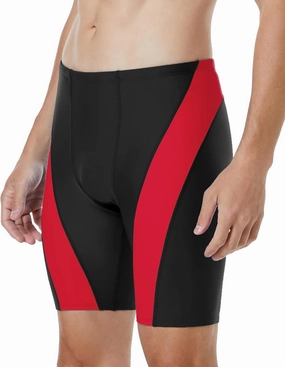 Runhit Men's Swim Jammers Competitive Swim Racing Team Swimsuit Quick Dry Athletic Swimming Shorts UPF 50 