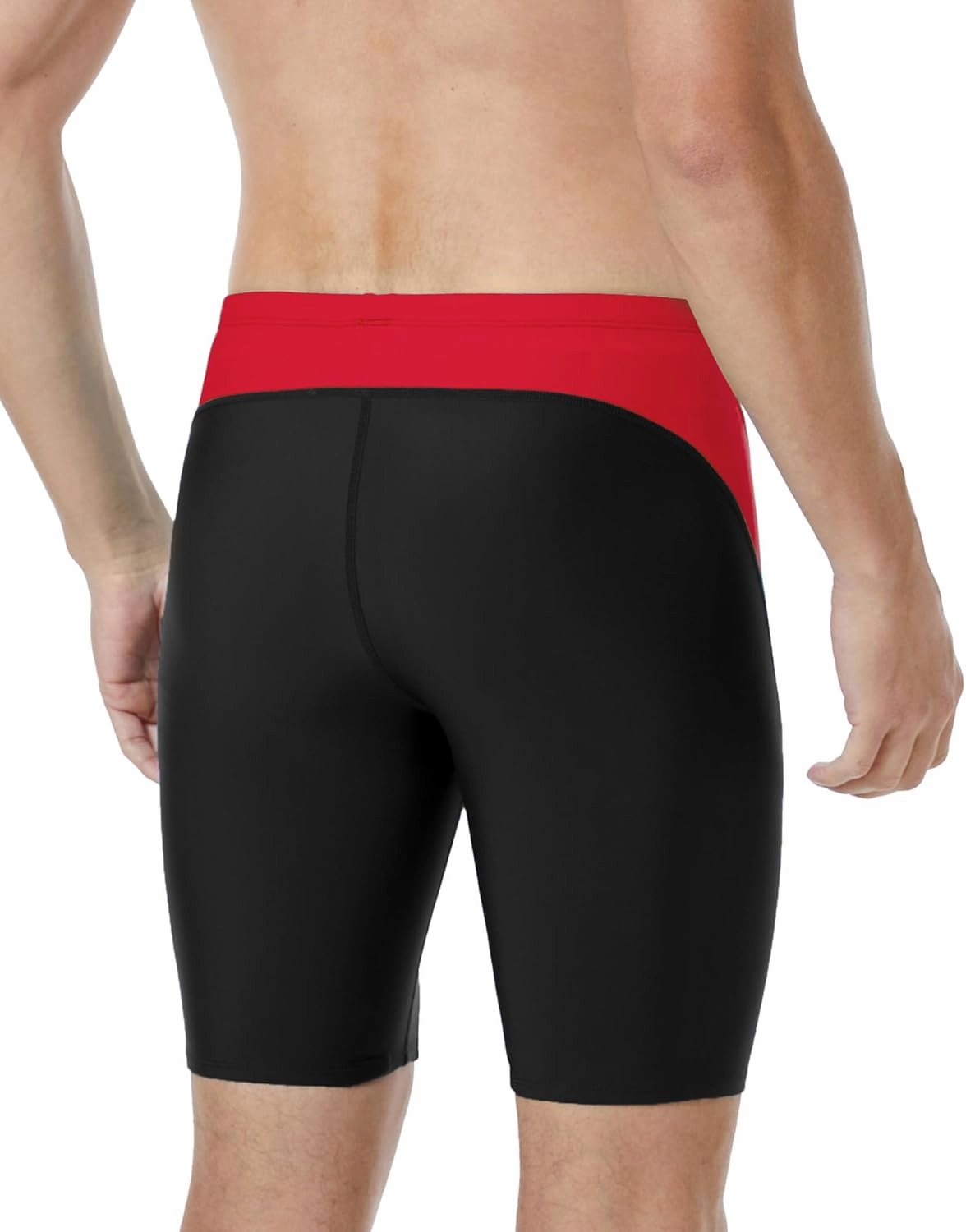 Runhit Men's Swim Jammers Competitive Swim Racing Team Swimsuit Quick Dry Athletic Swimming Shorts UPF 50 