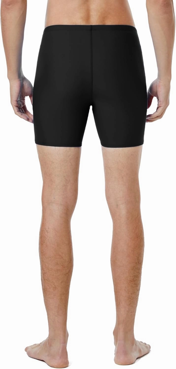 Runihit Men's Square Leg Swim Jammers Quick Dry Athletic Brief Swimsuit UFP 50  Compression Swimming Shorts