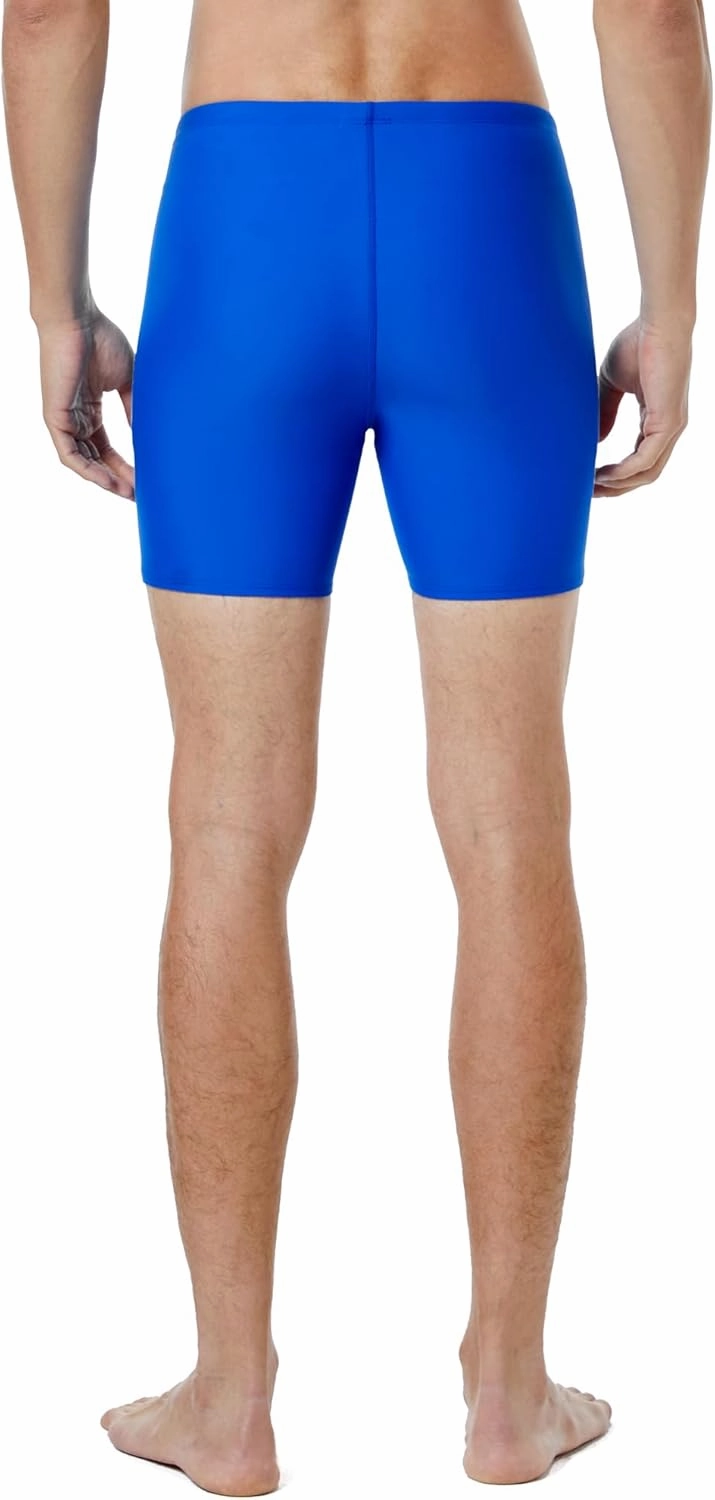 Runihit Men's Square Leg Swim Jammers Quick Dry Athletic Brief Swimsuit UFP 50  Compression Swimming Shorts