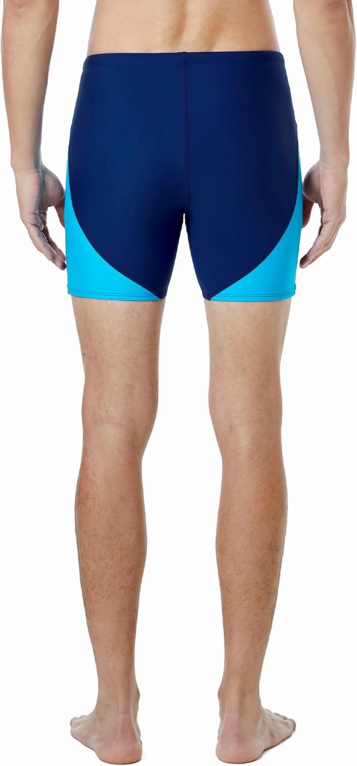 Runihit Men's Square Leg Swim Jammers Quick Dry Athletic Brief Swimsuit UFP 50  Compression Swimming Shorts