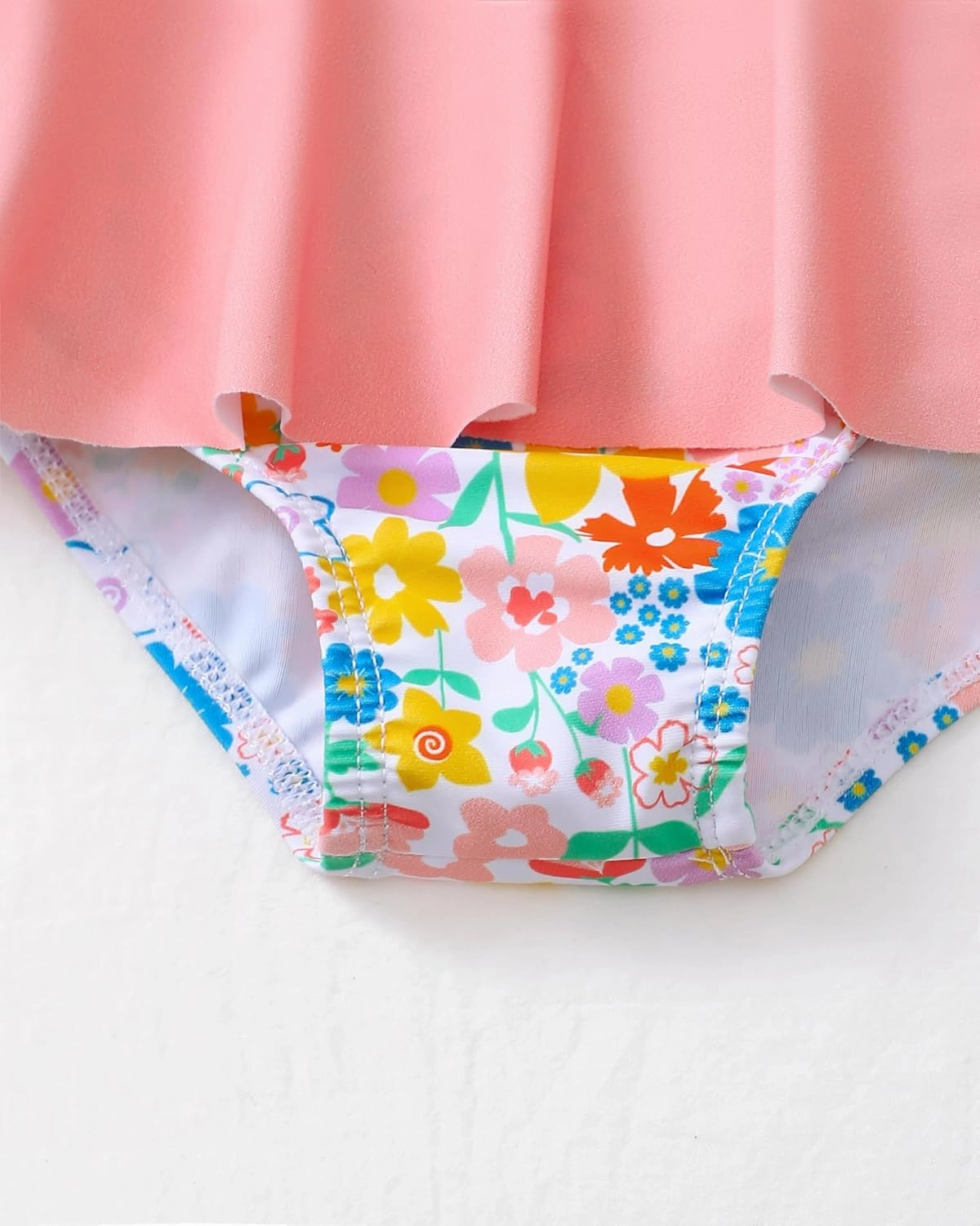 Saeaby Toddler Baby Girl Swimsuit One Piece Swimsuit Ruffle Adjustable Straps Girls' Swimwear Bathing Suits for Girls