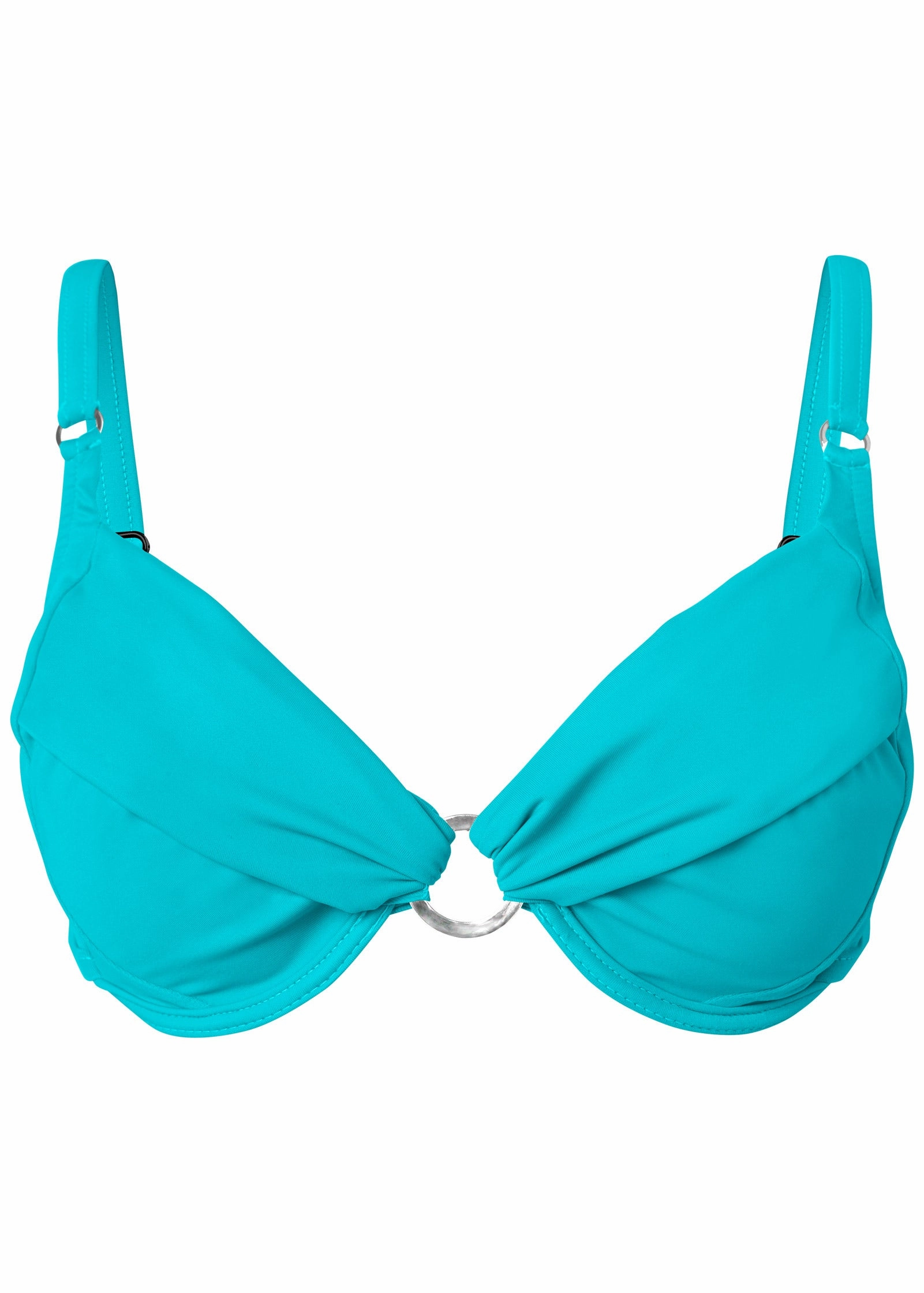 Sally Underwire Ring Top - Castaway Blue