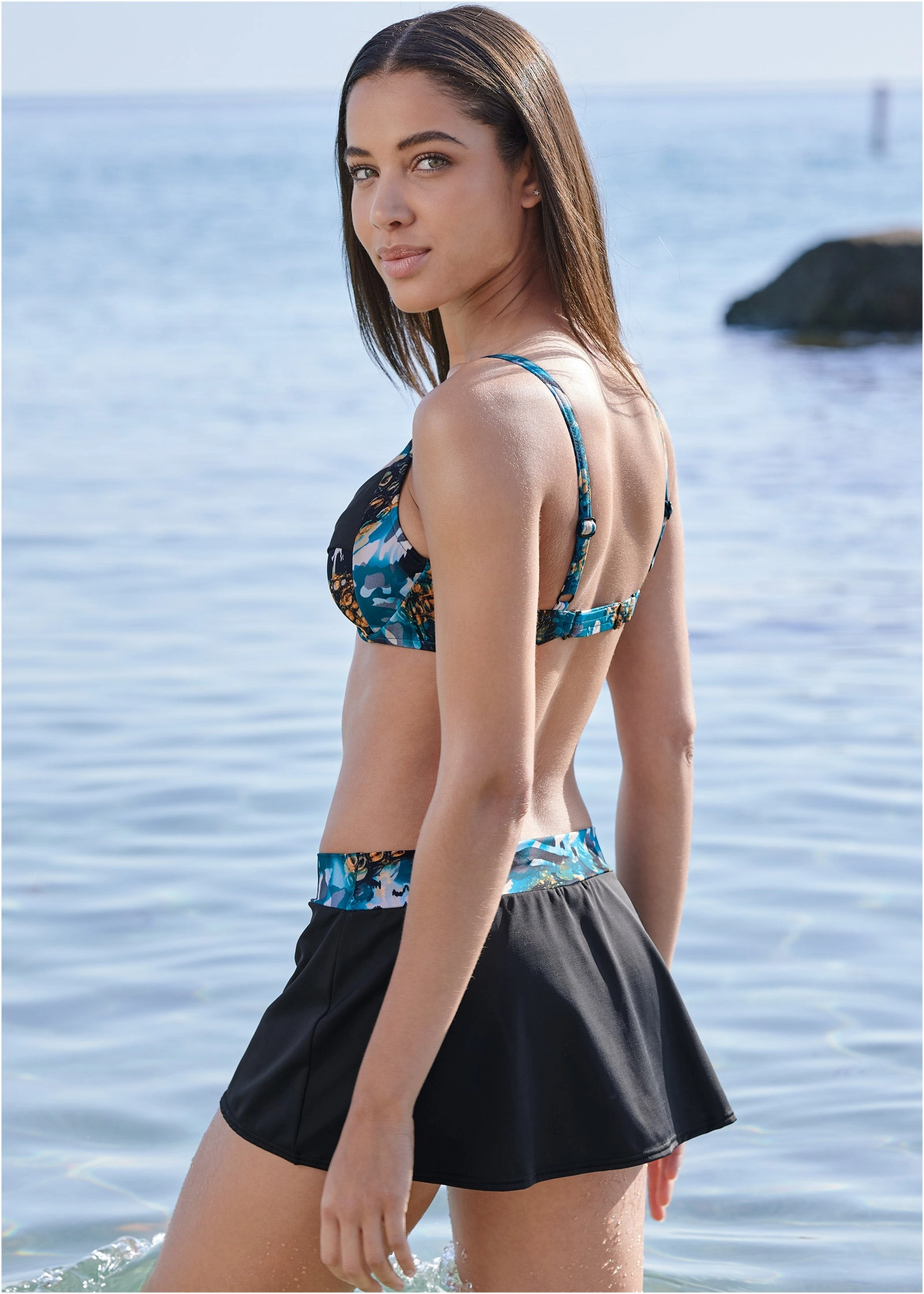 Sally Underwire Ring Top - Safari Splash