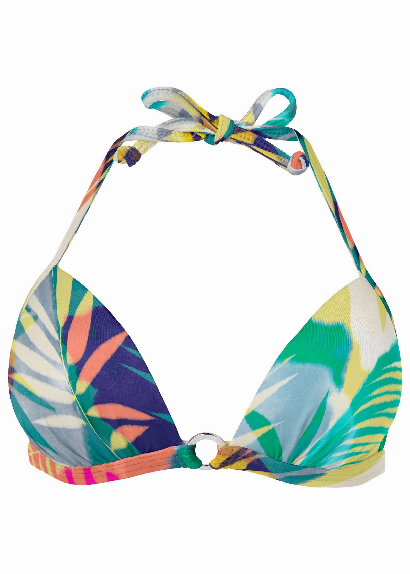 Santa Cruz Push-Up Triangle Top - Vibrant Palms