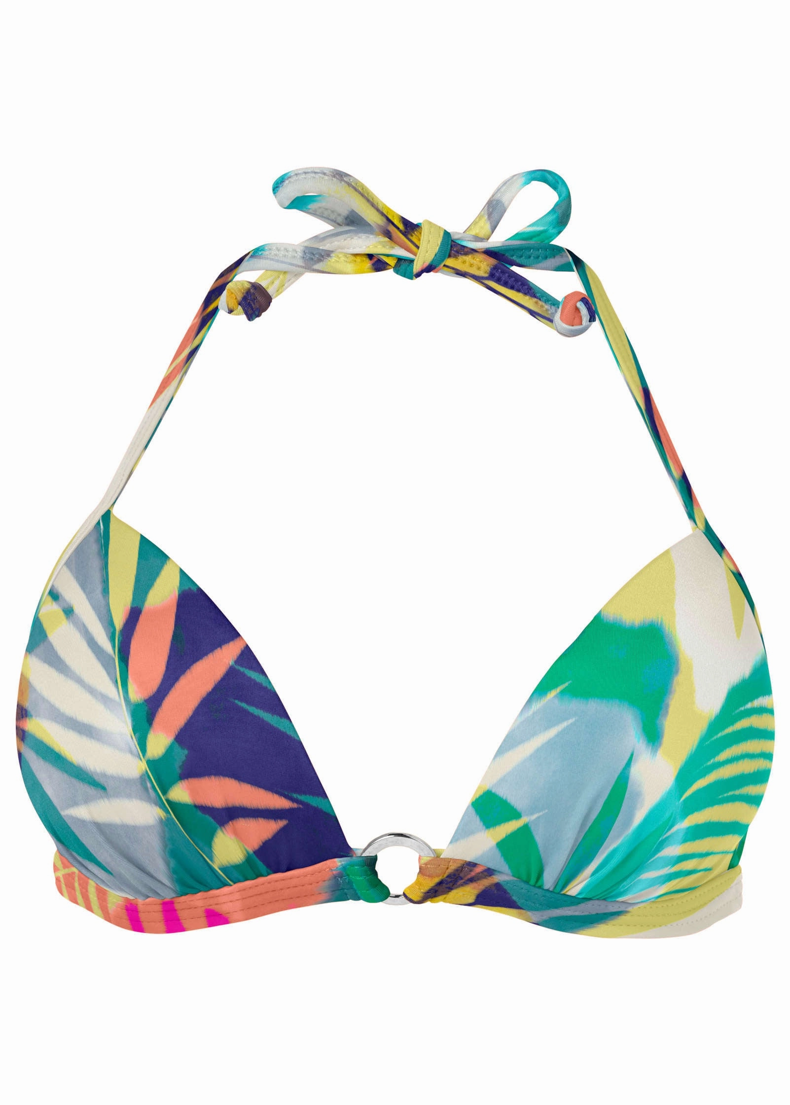 Santa Cruz Push-Up Triangle Top - Vibrant Palms