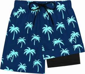 Sarfel Boys Swim Trunks with Compression Liner Kids Swimsuits Boys Bathing Suit Kids Board Shorts Teen Boy Quick Dry Shorts