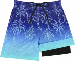 Sarfel Boys Swim Trunks with Compression Liner Kids Swimsuits Boys Bathing Suit Kids Board Shorts Teen Boy Quick Dry Shorts