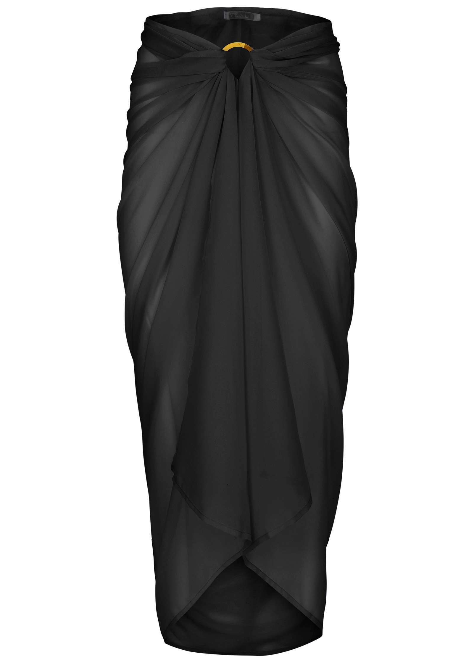 Sarong Cover-Up - Black Beauty