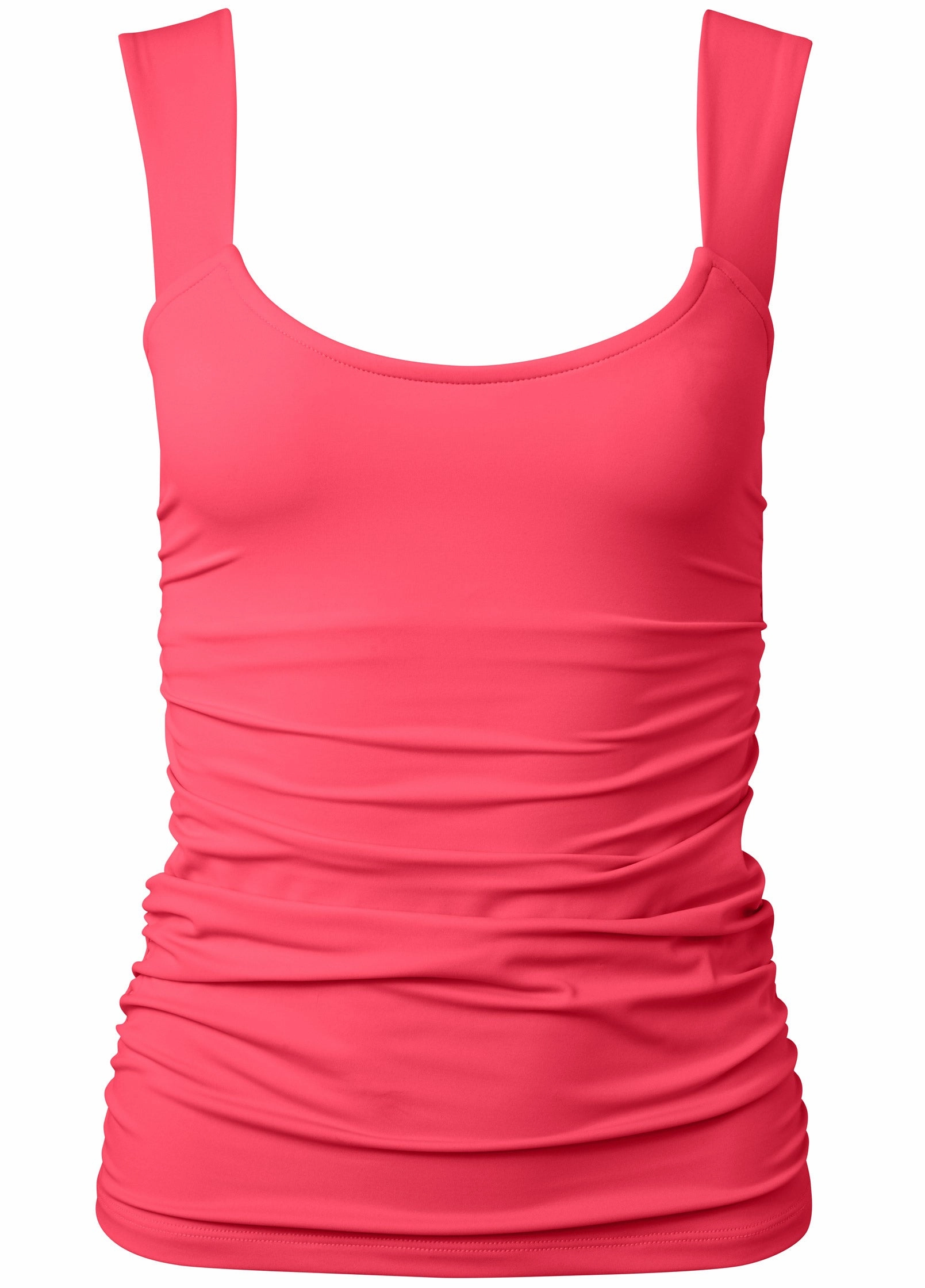 Scoop Neck Tankini Top - Sunset Pink