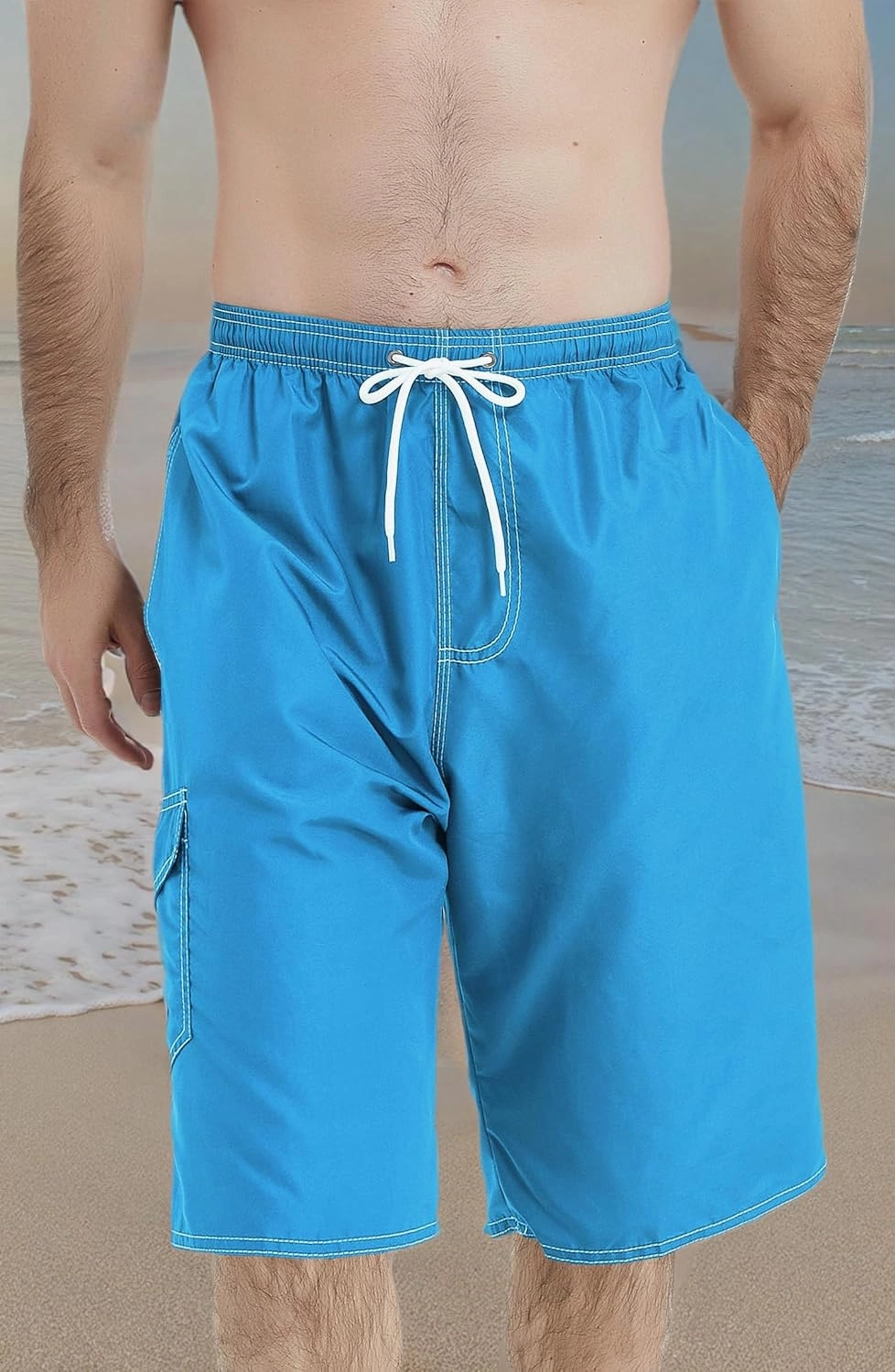 Scotamalone Mens Swim Trunks Swimming Shorts Swimwear Bathing Suits Quick Dry 11 Inch with Mesh Lining