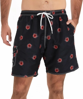 Scotamalone Mens Swim Trunks Swimming Shorts Swimwear Bathing Suits Quick Dry 7 Inch with Mesh Lining