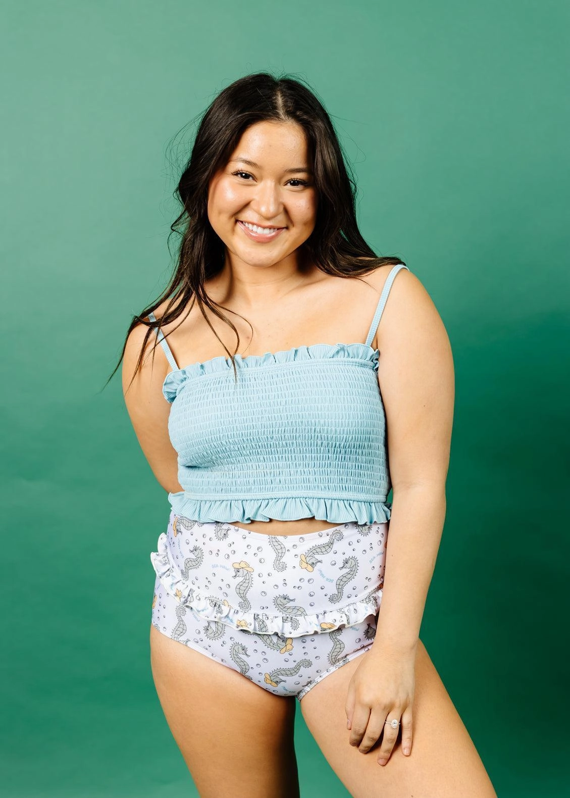 Sea-Haw | Mid-Ruffle Bottoms