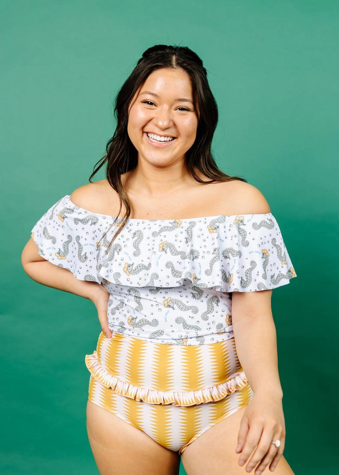 Sea-Haw | Ruffled Around Top